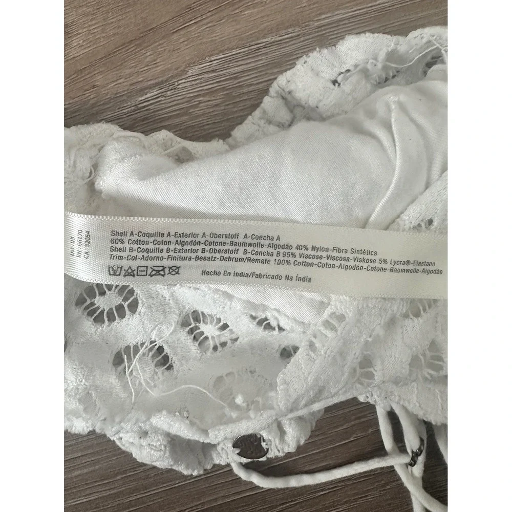 Free People FP One Adella Floral Lace Bralette Boho Large Fairy Whimsical Beach